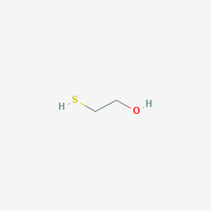 molecular formula C2H6OS<br>HSCH2CH2OH<br>C2H6OS B120585 β-巯基乙醇 CAS No. 155613-89-1