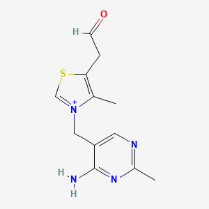 molecular formula C12H15N4OS+ B1205872 Thiamine(1+) aldehyde 