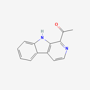 molecular formula C13H10N2O B1205892 1-(9H-pyrido[3,4-b]indol-1-yl)ethanone CAS No. 50892-83-6