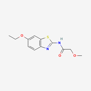 molecular formula C12H14N2O3S B1205895 N-(6-ethoxy-1,3-benzothiazol-2-yl)-2-methoxyacetamide 