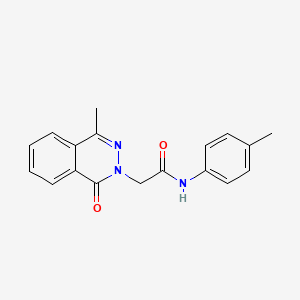 molecular formula C18H17N3O2 B1205897 2-(4-methyl-1-oxo-2-phthalazinyl)-N-(4-methylphenyl)acetamide 
