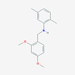 molecular formula C17H21NO2 B1205900 N-[(2,4-二甲氧苯基)甲基]-2,5-二甲基苯胺 