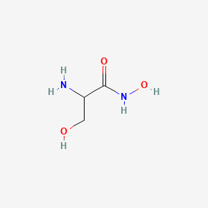 molecular formula C3H8N2O3 B12059007 2-Amino-N,3-dihydroxypropanamide CAS No. 55779-32-3