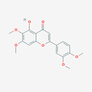 molecular formula C19H18O7 B1205902 5-羟基-3',4',6,7-四甲氧基黄酮 CAS No. 21763-80-4