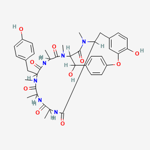 molecular formula C39H46N6O10 B1205904 O-去甲基布瓦尔丁 CAS No. 88360-88-7