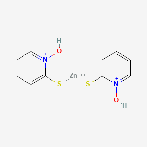 molecular formula C10H10N2O2S2Zn+2 B12059057 zinc;1-hydroxypyridin-1-ium-2-thiolate 