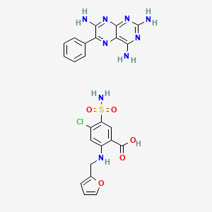 molecular formula C24H22ClN9O5S B1205908 Furotriam CAS No. 75945-58-3