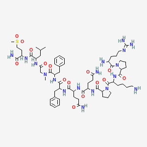 molecular formula C64H100N18O15S B12059080 [Sar9,Met(O2)11]-SUBSTANCE P 