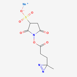 molecular formula C9H10N3NaO7S B12059102 Sulfo-SDA(Sulfo-NHS-Diazirine) (sulfosuccinimidyl 4,4'-azipentanoate) 