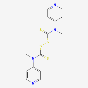 molecular formula C14H14N4S4 B12059160 N,N'-Dimethyl N,N'-DI(4-pyridinyl)thiuram disulfide CAS No. 1158958-94-1