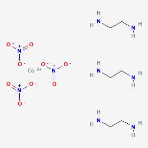 molecular formula C6H24CoN9O9 B12059241 Tris(ethylenediamine)cobalt(iii)nitrate 