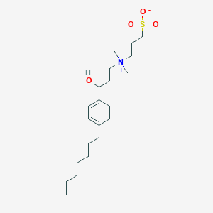 molecular formula C21H37NO4S B12059252 3-(4-Heptyl)phenyl-3-hydroxypropyl)dimethylammoniopropanesulfonate 