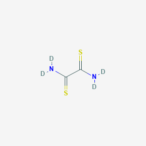 molecular formula C2H4N2S2 B12059264 Dithiooxamide-d4 