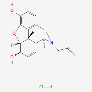 molecular formula C19H22ClNO3 B12059280 Nalorphine hydrochloride, United States PharmacopeiaReference Standard 