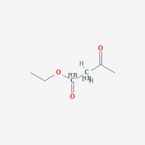 molecular formula C6H10O3 B12059287 ethyl 3-oxo(1,2-13C2)butanoate 