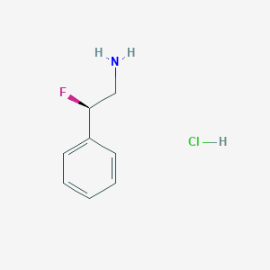 molecular formula C8H11ClFN B12059288 (2R)-2-fluoro-2-phenylethanamine;hydrochloride CAS No. 127708-38-7