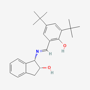 molecular formula C24H31NO2 B12059301 (1S,2R)-1-[(3,5-Di-tert-butyl-2-hydroxybenzylidene)amino]-2-indanol CAS No. 212378-89-7