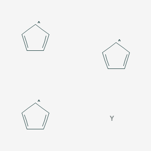 molecular formula C15H15Y B12059323 Tris(cyclopentadienyl)yttrium(III), 99.9% trace metals basis 