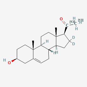 molecular formula C21H32O2 B12059399 Pregnenolone-13C2,d2 