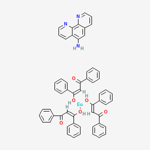 molecular formula C57H45EuN3O6 B12059432 Tris(dibenzoylmethane) mono(5-amino-1,10-phenanthroline)europium (lll) 