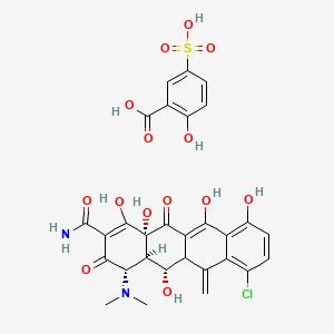 molecular formula C29H27ClN2O14S B12059521 Meclocycline sulfosalicylate, United States PharmacopeiaReference Standard 