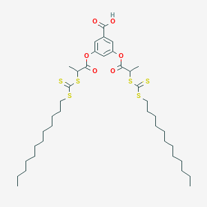 3,5-Bis((2-(((dodecylthio)carbonothioyl)thio)propanoyl)oxy)benzoic acid