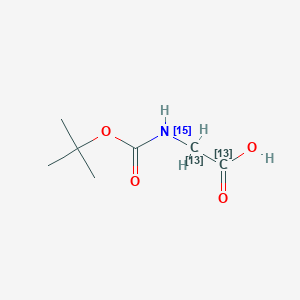 2-[(2-methylpropan-2-yl)oxycarbonyl(15N)amino]acetic acid