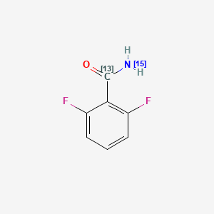 molecular formula C7H5F2NO B12059640 2,6-difluoro(15N)benzamide CAS No. 1173021-01-6