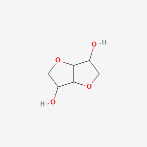 molecular formula C6H10O4 B1205973 异甘露醇 CAS No. 641-74-7