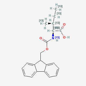 molecular formula C21H23NO4 B12059736 Fmoc-Ile-OH-13C6,15N 