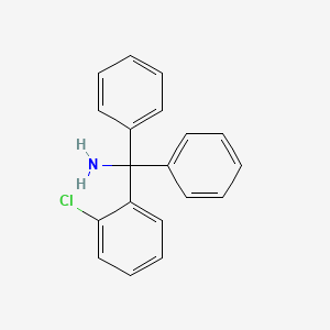 molecular formula C19H16ClN B12059758 2-Chloro-I+/-,I+/--diphenylbenzenemethanamine CAS No. 42074-69-1