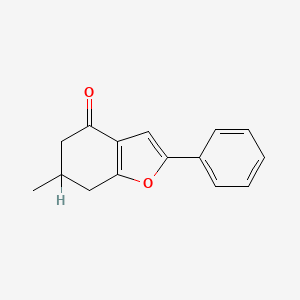 molecular formula C15H14O2 B1205984 2-Phenyl-6-methyl-4-oxo-4,5,6,7-tetrahydrobenzofuran CAS No. 68138-53-4