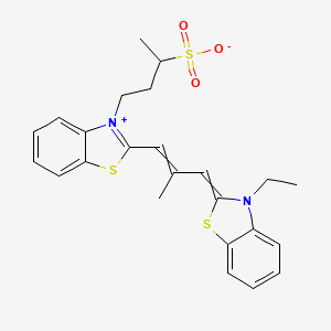 Benzothiazolium, 2-[3-(3-ethyl-2(3H)-benzothiazolylidene)-2-methyl-1-propenyl]-3-(3-sulfobutyl)-, inner salt