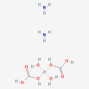 Bis(carboxyoxy)dihydroxyzirconium, diammonia salt