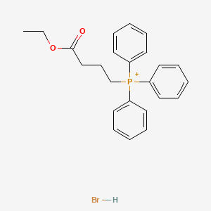 (4-ethoxy-4-oxobutyl)-triphenylphosphanium;hydrobromide