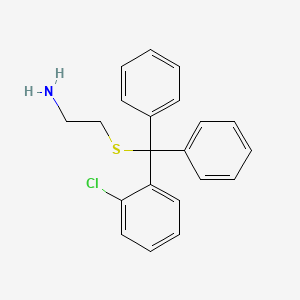 molecular formula C21H20ClNS B12060033 2-[[(2-Chlorophenyl)diphenylmethyl]thio]ethanamine CAS No. 885949-20-2