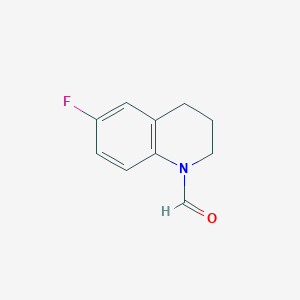 molecular formula C10H10FNO B12060046 6-fluoro-3,4-dihydro-1(2H)-Quinolinecarboxaldehyde 