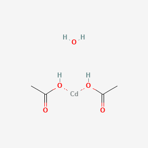 molecular formula C4H10CdO5 B12060067 Diacetoxycadmium hydrate 