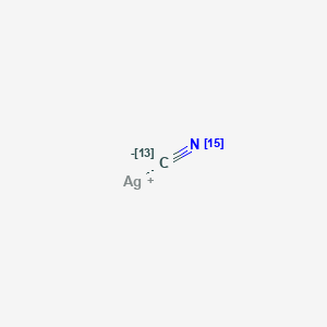 molecular formula CAgN B12060099 silver;(15N)azanylidyne(113C)methane 