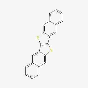 molecular formula C22H12S2 B12060104 12,24-dithiahexacyclo[11.11.0.02,11.04,9.014,23.016,21]tetracosa-1(13),2,4,6,8,10,14,16,18,20,22-undecaene CAS No. 935280-42-5