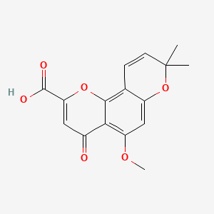 molecular formula C16H14O6 B1206015 Perforatic acid CAS No. 94736-67-1