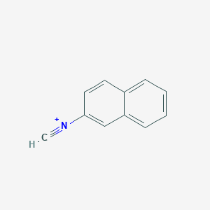 molecular formula C11H8N+ B12060159 N-methylidynenaphthalen-2-aminium 