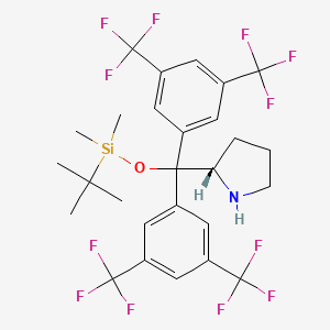 (2S)-2-[Bis[3,5-bis(trifluoromethyl)phenyl]-[(tert-butyldimethylsilyl)oxy]methyl]pyrrolidine