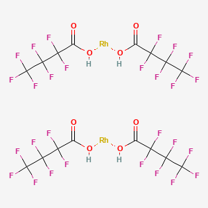 2,2,3,3,4,4,4-heptafluorobutanoic acid;rhodium