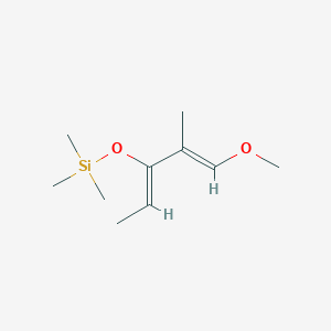 molecular formula C10H20O2Si B12060216 (1E,3Z)-1-Methoxy-2-methyl-3-(trimethylsilyloxy)-1,3-pentadiene CAS No. 72486-93-2