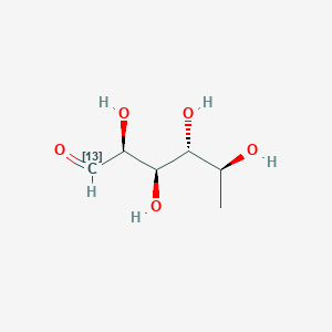 molecular formula C6H12O5 B12060246 (-)-Fucose-13C 