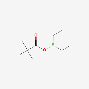 molecular formula C9H19BO2 B12060381 Diethylboryl pivalate CAS No. 34574-27-1