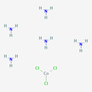 molecular formula Cl3CoH15N5 B12060436 Chloropentaamminecobalt(III) chloride 