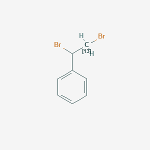 molecular formula C8H8Br2 B12060443 Benzene, (1,2-dibromoethyl-2-13C)- CAS No. 286013-08-9