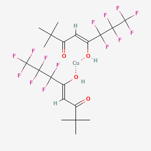 copper;(Z)-6,6,7,7,8,8,8-heptafluoro-5-hydroxy-2,2-dimethyloct-4-en-3-one